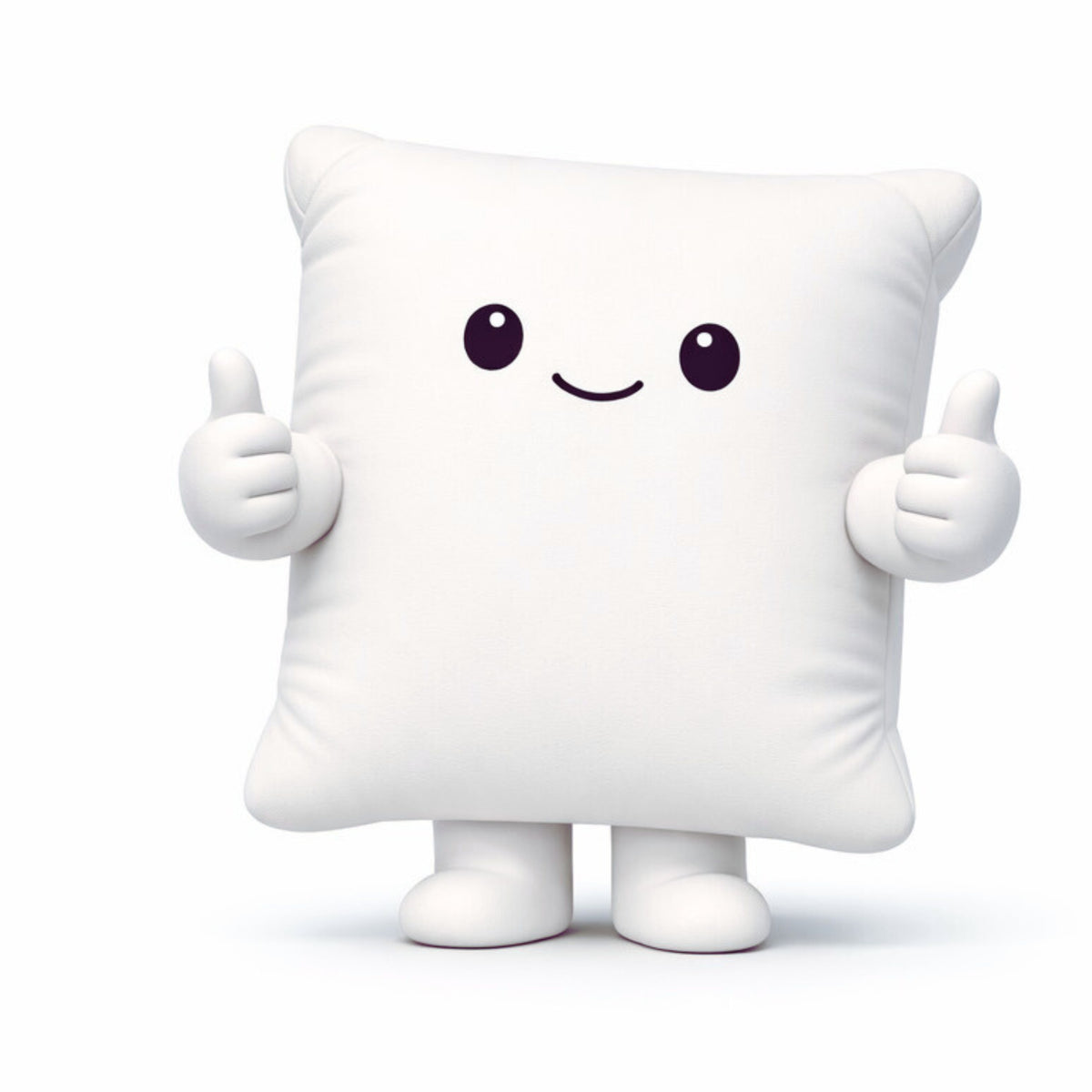 Restflow pillow character Flowy representing comfort and better sleep